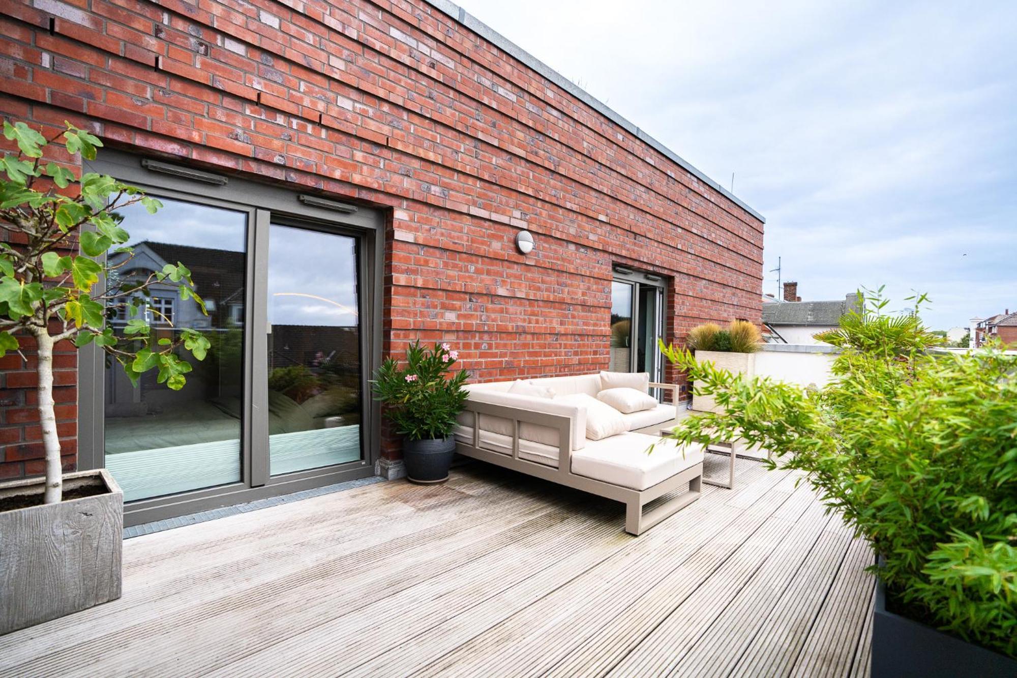 Ferienwohnung Foerdeterrasse Nahe Kiellinie Bagian luar foto
